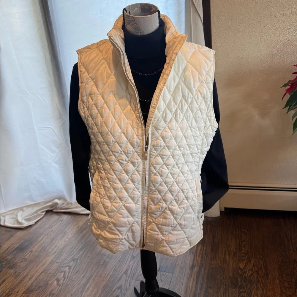 Talbots Quilted Shirttail Vest - Picture 1 of 9